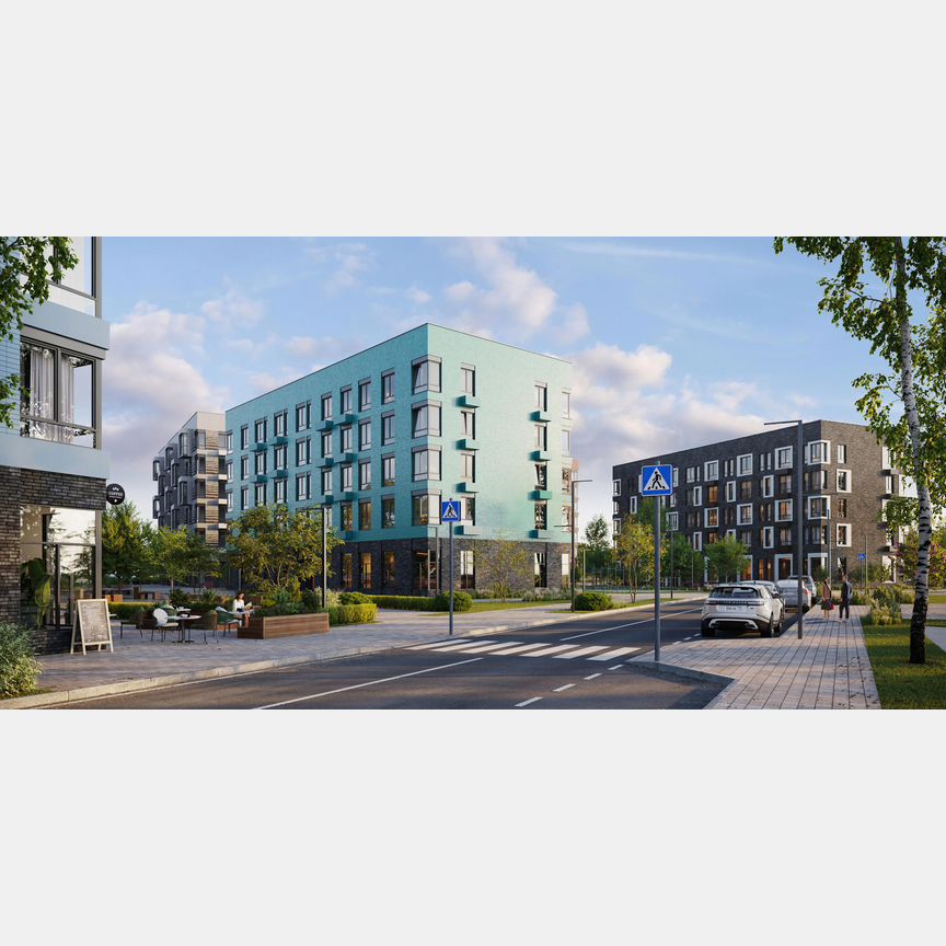 1-к. квартира, 46,6 м², 2/6 эт.