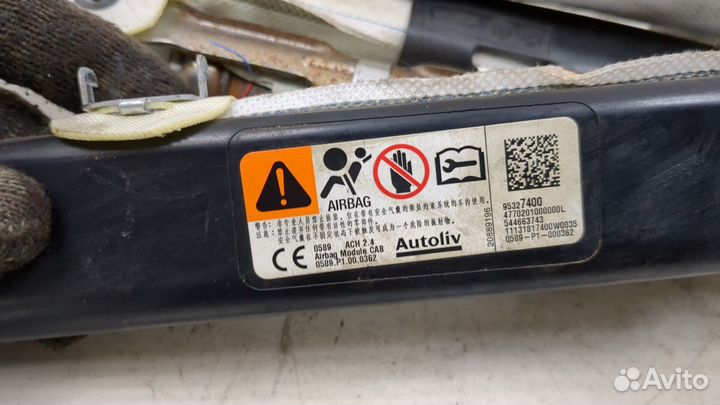 Подушка безопасности боковая (шторка) левая Opel Mokka, 2013
