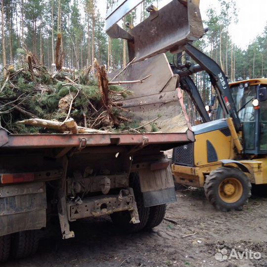 Вывоз мусора.Снос домов.Рачистка участка.Трактор