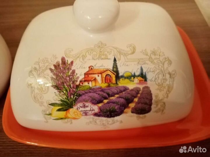 Набор масленка и сахарница