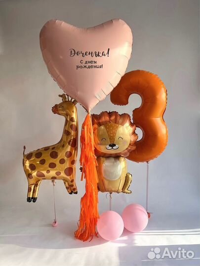 Фонтан из шаров на День Рождения детские