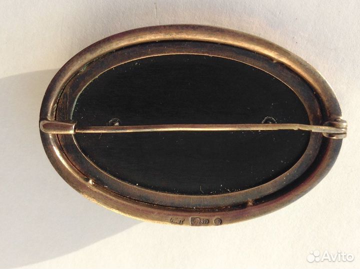 Старинная брошь серебро