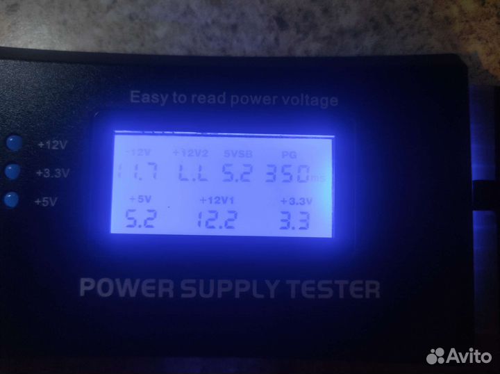Тестер компьютерного блока питания