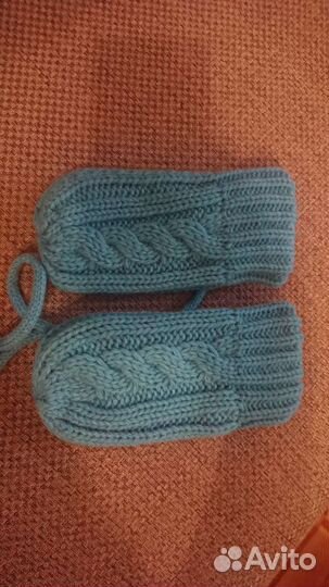 Шапка и варежки norveg новые 46-48