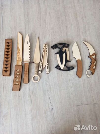 Ножи из standoff 2 деревянные
