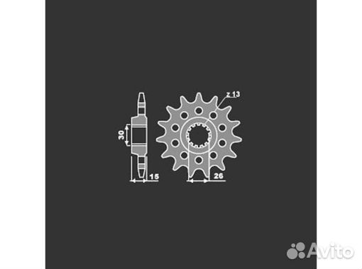 Звезда передняя PBR 2199 C14