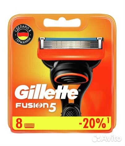 Сменные кассеты gillette fusion5 8