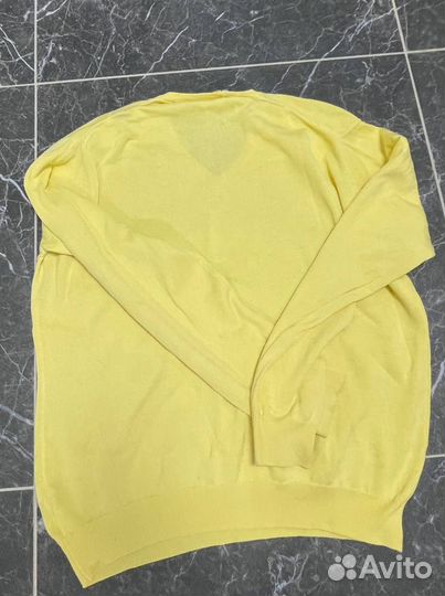 Винтажный жёлтый свитер Lacoste
