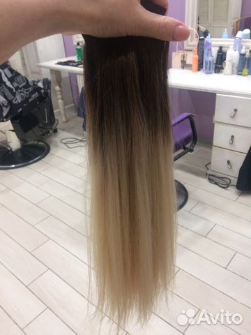 Волосы для наращивания омбре бу