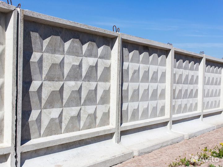 Забор жби новый / плита забора