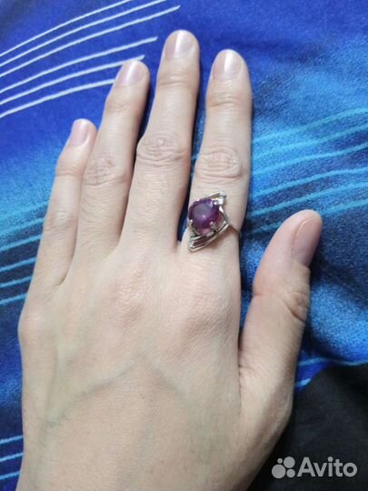 Кольцо серебро