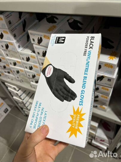 Перчатки одноразовые нитрил,винил benovy,nitrilmax