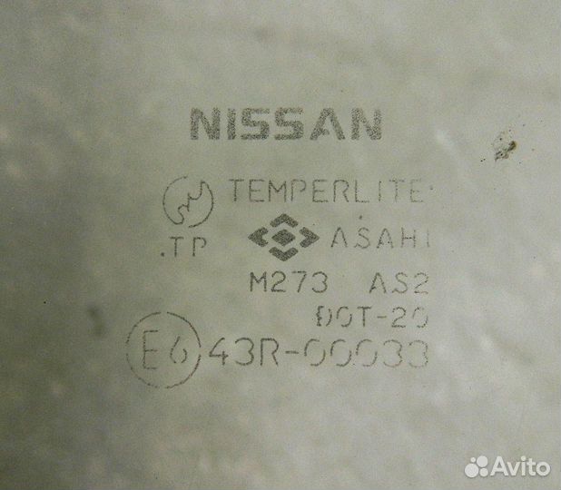 Стекло двери передней правой Maxima J30