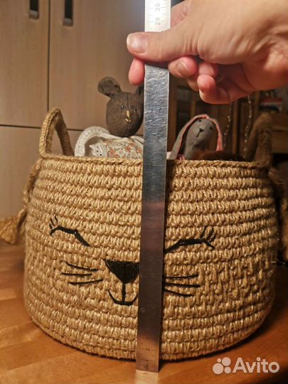 Корзина из джута