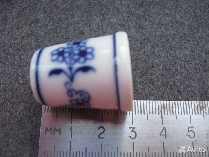 Старинный наперсток фарфор ручная роспись мейсен