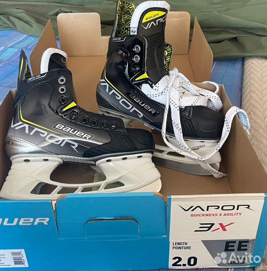 Коньки хоккейные детские bauer Vapor 3X jr 2EE