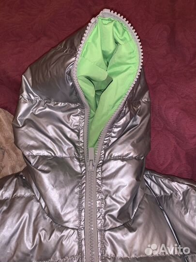 Серебристый зимний пуховик Broadway