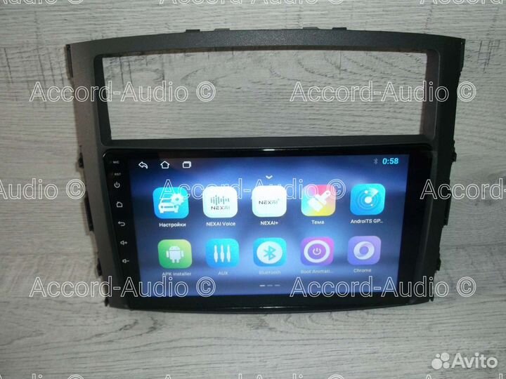 Магнитола Mitsubishi Pajero 4 Android