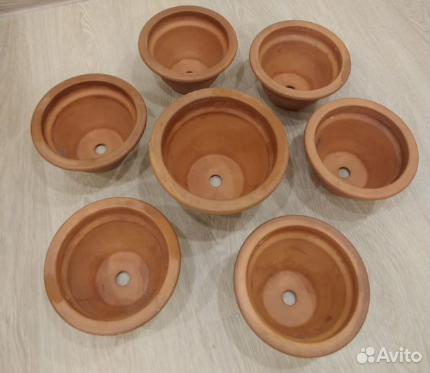 Глиняные горшки для цветов