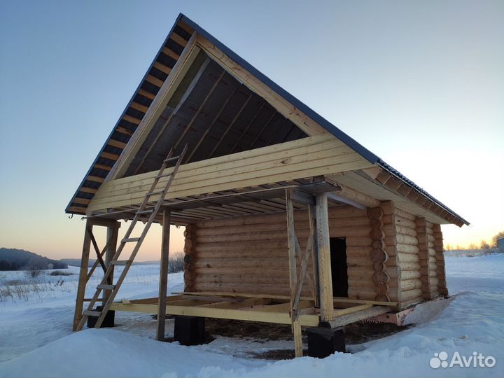 Срубы для дома и бани 6х6 пятистенок