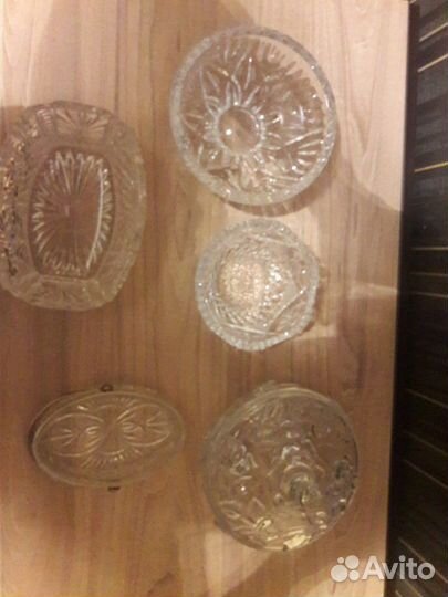 Вазы, конфетница хрустальные, новые