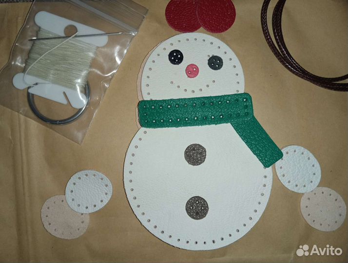 Ключница для ключей кожа сделай сам снеговик