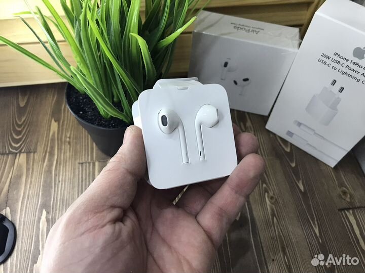 Наушники apple earpods lightning (новые)