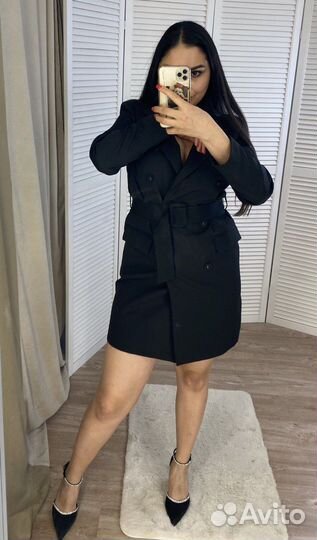 Платье - жакет женское чёрное 42, 44, 46