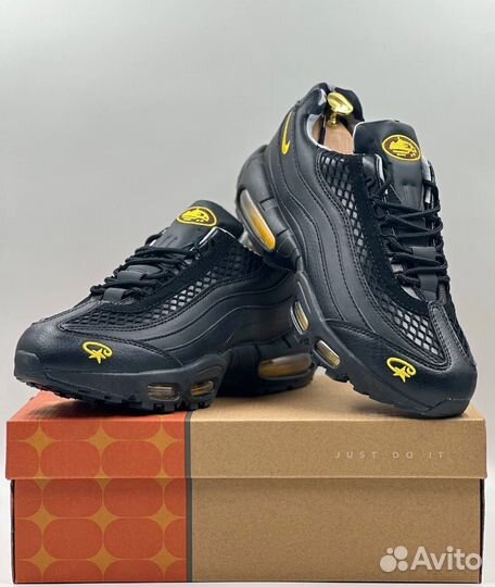 Кроссовки черные мужские Nike Corteiz Air Max 95