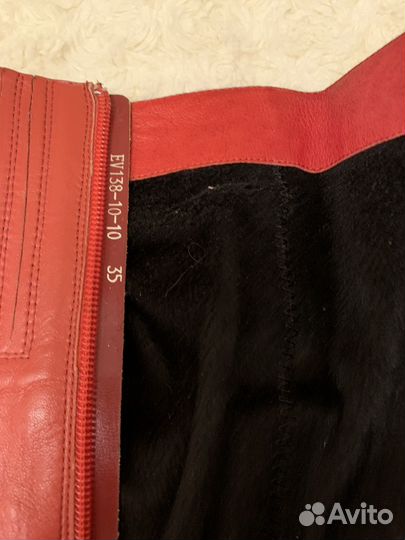 Сапоги женские наутральная кожа 35 размер