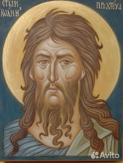 Икона рукописная св Иоанн Предтеча