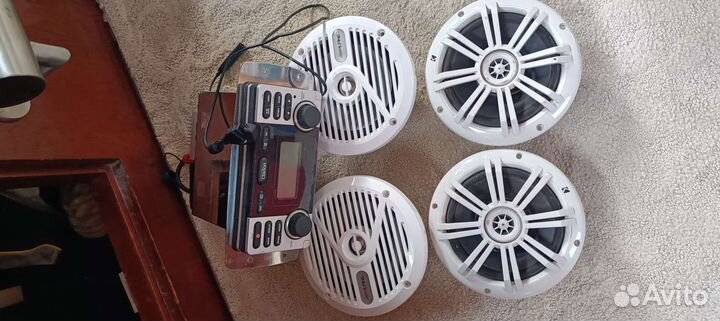 Магнитола и динамики водонепроницаемые