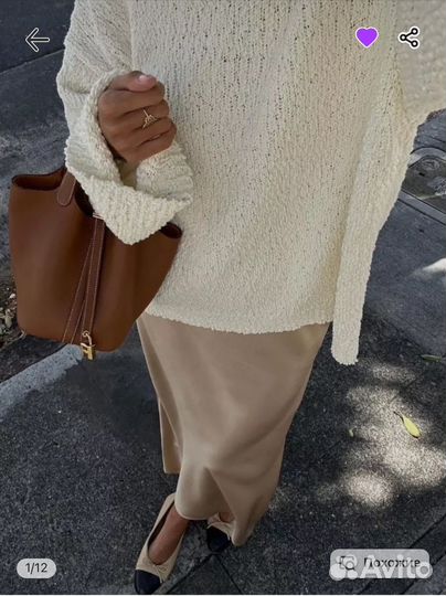 Юбка атласная новая