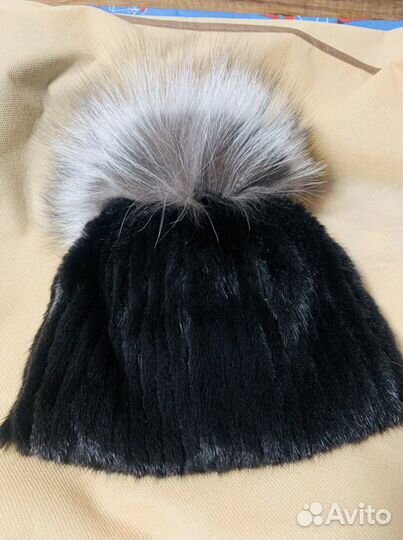 Шапка норка блэк DavidovFox