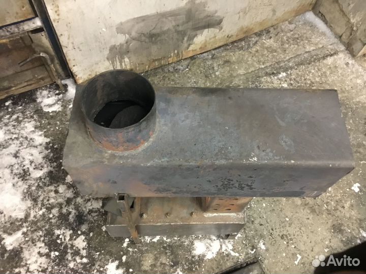 Печь для гаража на отработке