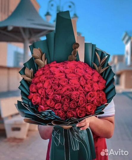 Букеты гиганты из роз