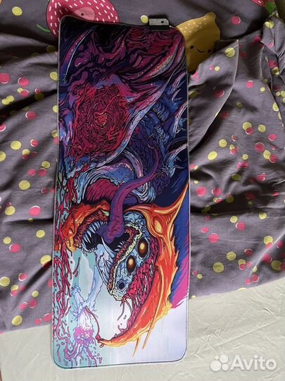 Игровой коврик для мыши с подсветкой