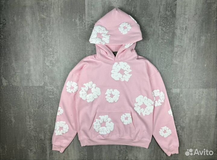 Худи Denim tears розовое