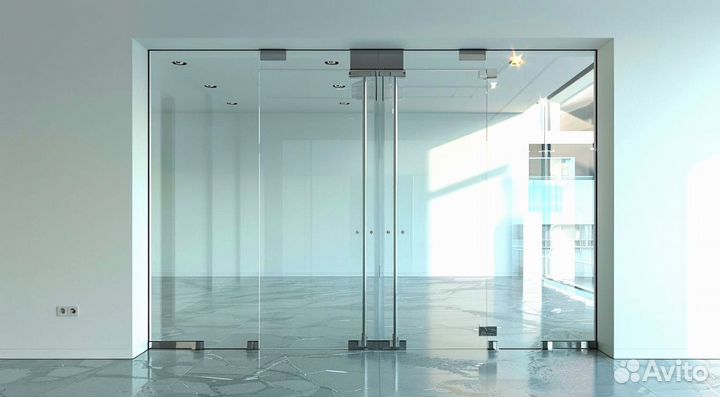 Стеклянная дверь