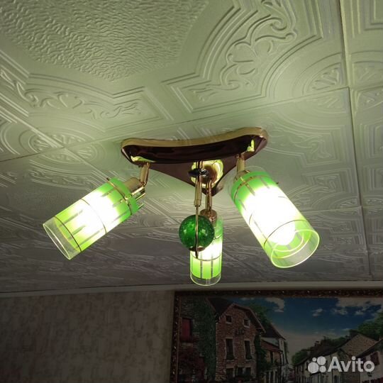 Люстра потолочная бу