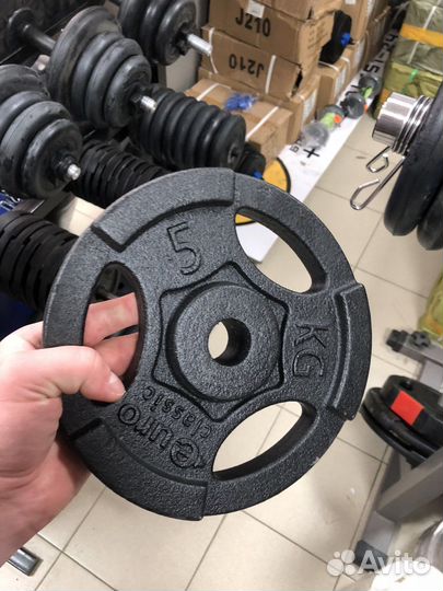 Блины для штанги чугунные