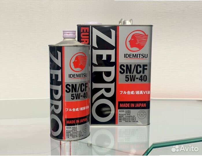 Масло моторное idemitsu zepro euro spec 5W-40 1 л