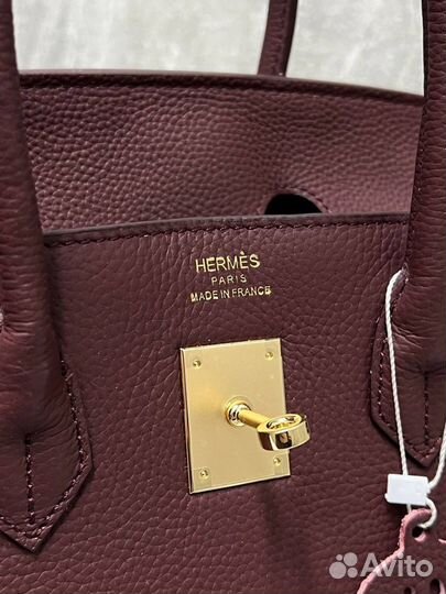 Сумка женская hermes birkin премиум кожаная