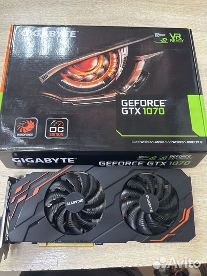 Видеокарта GTX 1070 8Gb