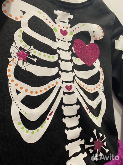 Костюм на хэллоуин детский скелета