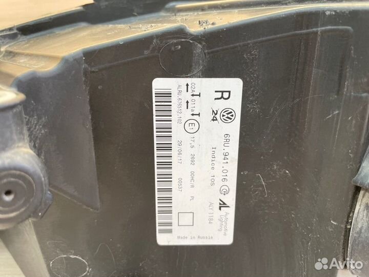 Фара передняя правая Volkswagen Polo