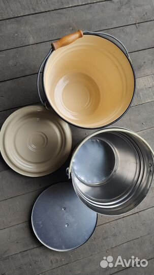Таз, ведро эмалированное, бачок нержавейка