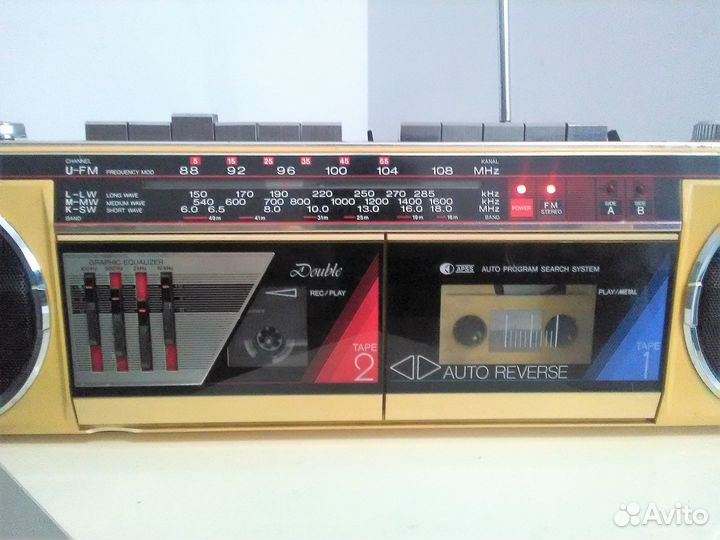 Двух Кассетная Шарп магнитола sharp Раритет 85 г