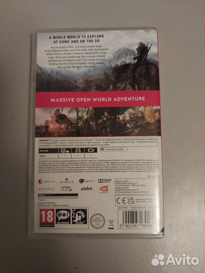 Ведьмак 3 nintendo switch