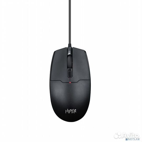 Мышь hiper проводная OM-1100 1600dpi, черный, 1,8м